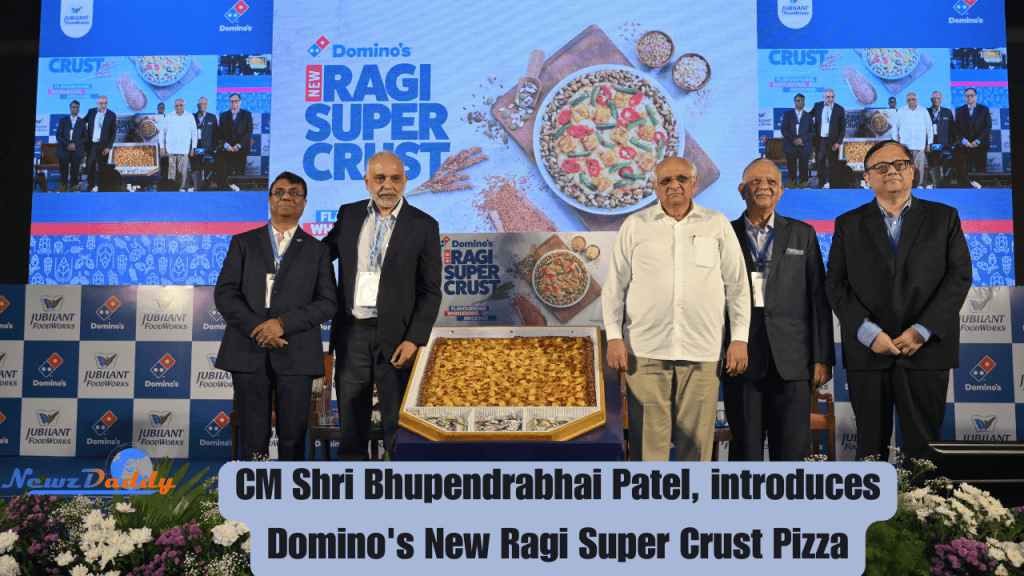 Gujarat CM Bhupendrabhai Patel introduces Domino's New Ragi Super Crust Pizza