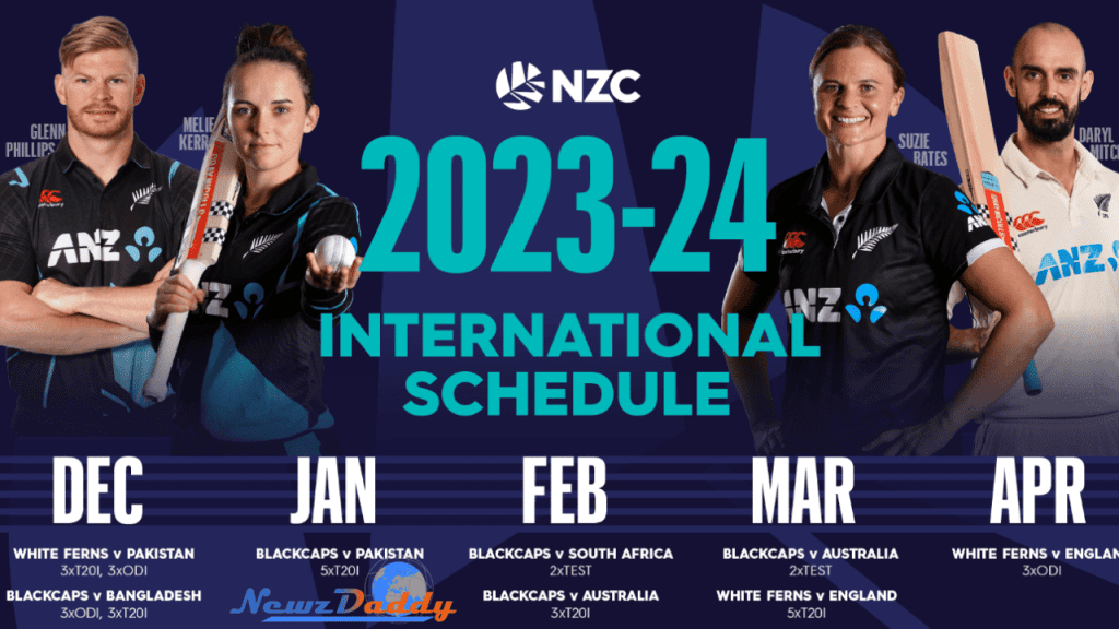 New Zealand Summer Schedule of Cricket