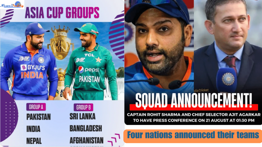 asia cup 2023 four nations announced their squad