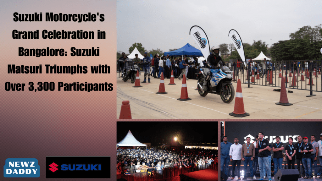 Suzuki Motorcycle's Grand Celebration in Bangalore: Suzuki Matsuri Triumphs with Over 3,300 Participants