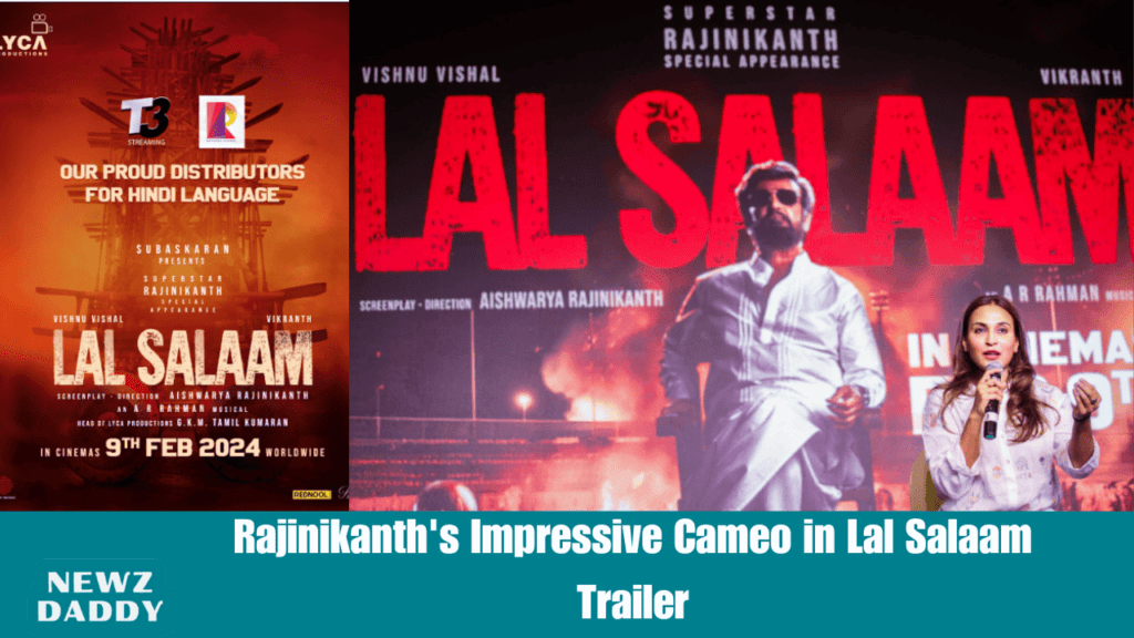 Rajinikanth's film Lal Salaam draws near. Directed by Superstar Rajinikanth’s daughter, Aishwarya, the movie is set to hit theaters on February 9.