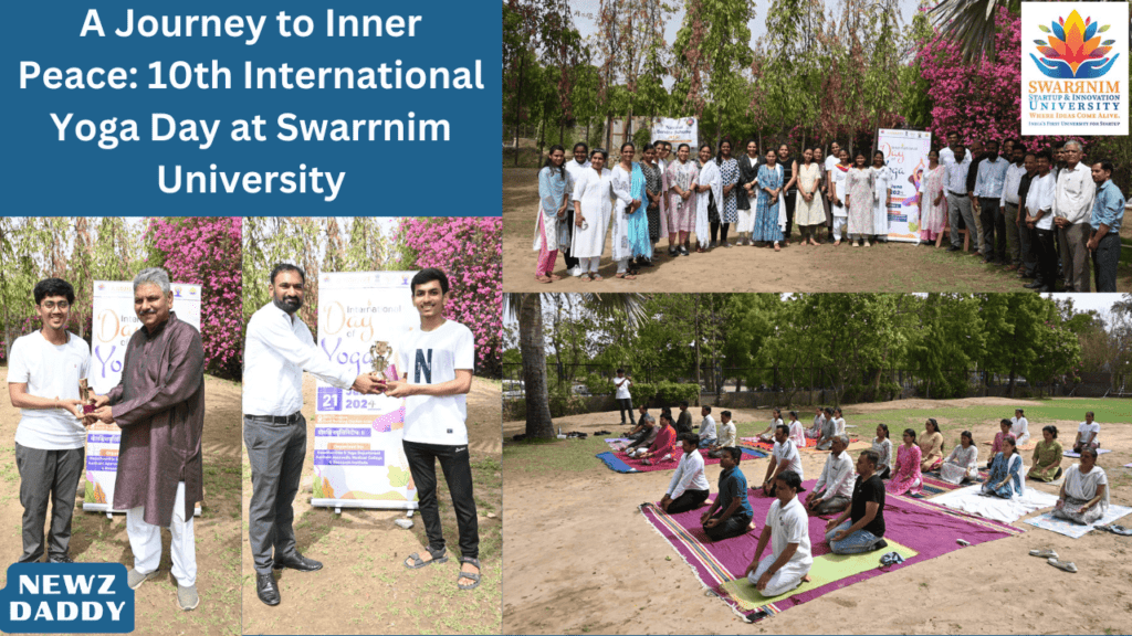 A Journey to Inner Peace10th International Yoga Day at Swarrnim University