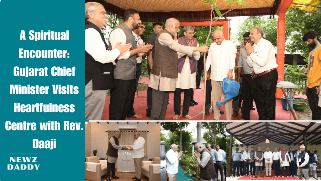 A Spiritual Encounter Gujarat Chief Minister Visits Heartfulness Centre with Rev. Daaji.