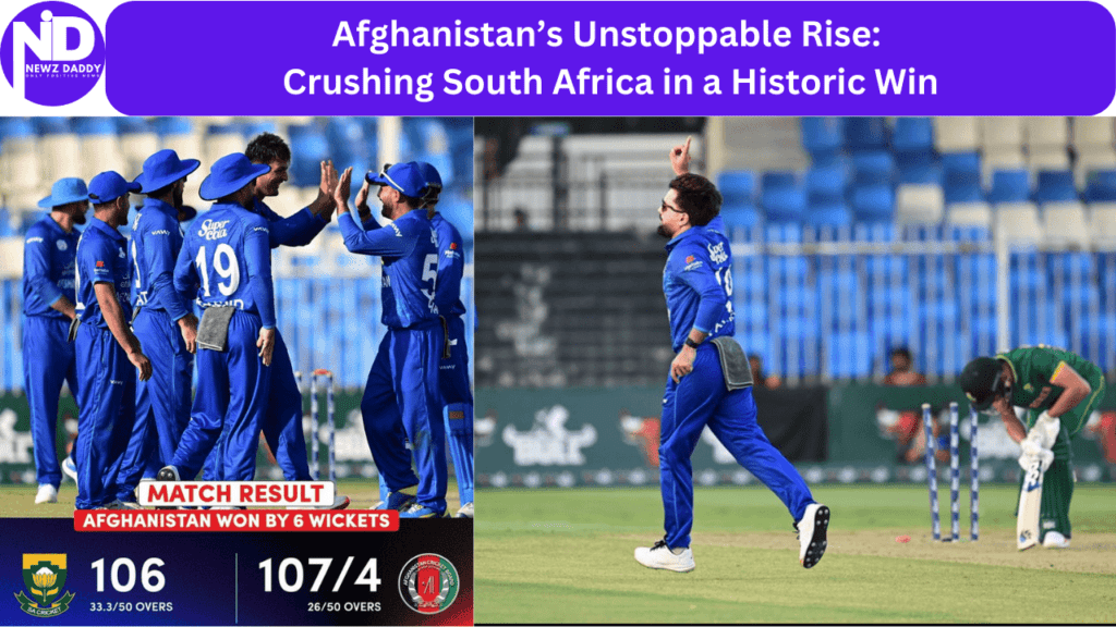 Afghanistan’s Unstoppable Rise Crushing South Africa in a Historic Win