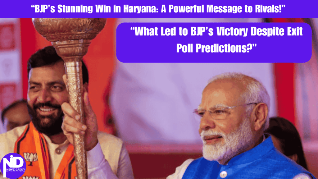 “BJP’s Stunning Win in Haryana A Powerful Message to Rivals!”