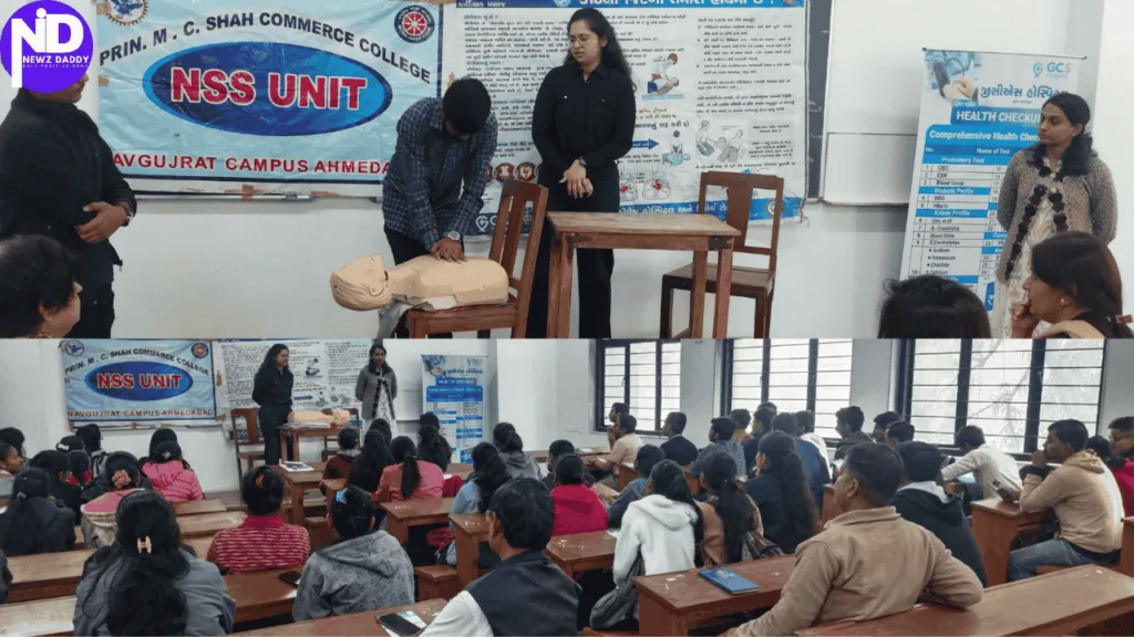 Empowering Students: CPR Training at Prin. M.C. Shah Commerce College