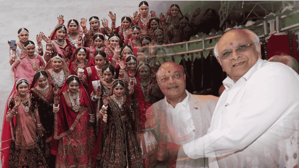 “Gujarat CM, Shri Bhupendrabhai Patel Performs Kanyadaan at ‘Piyariyu’ Ceremony” (1)