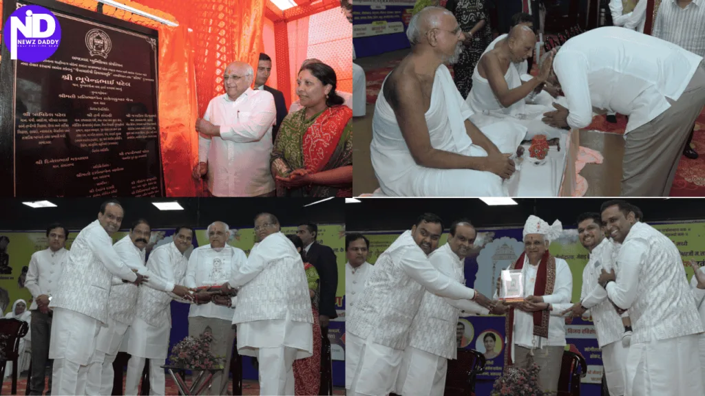 Gujarat CM Bhupendra Patel Honors Jainacharya Himachalsuri’s Legacy in Shahibag